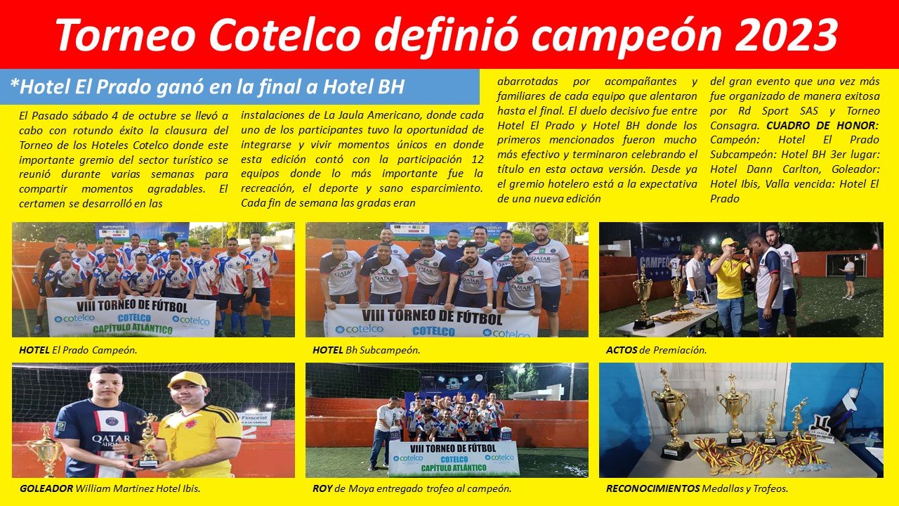 Torneo Cotelco Atlántico definió campeón 2023
